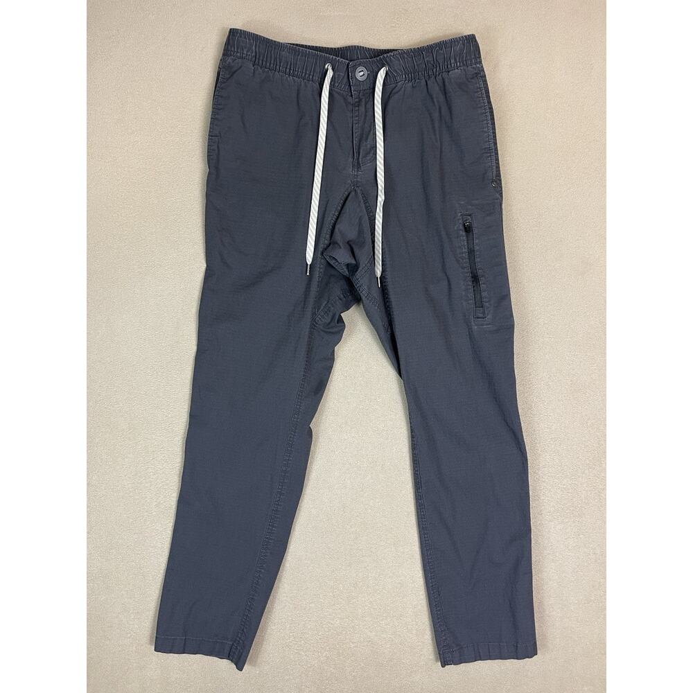Vuori Pants Mens M Gray Ripstop Climber Slim Fit Stretch Tapered Leg Sustainable